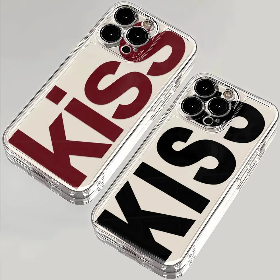 Clear magnetic phone case front view