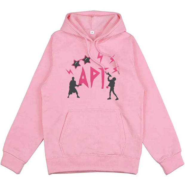 Winter Men/Women Clothes APT ROSÉ & Bruno Mars Hoodies Streetwear Unisex Hip Hop Long Sleeve Sweatshirts Harajuku Graphic Hoody