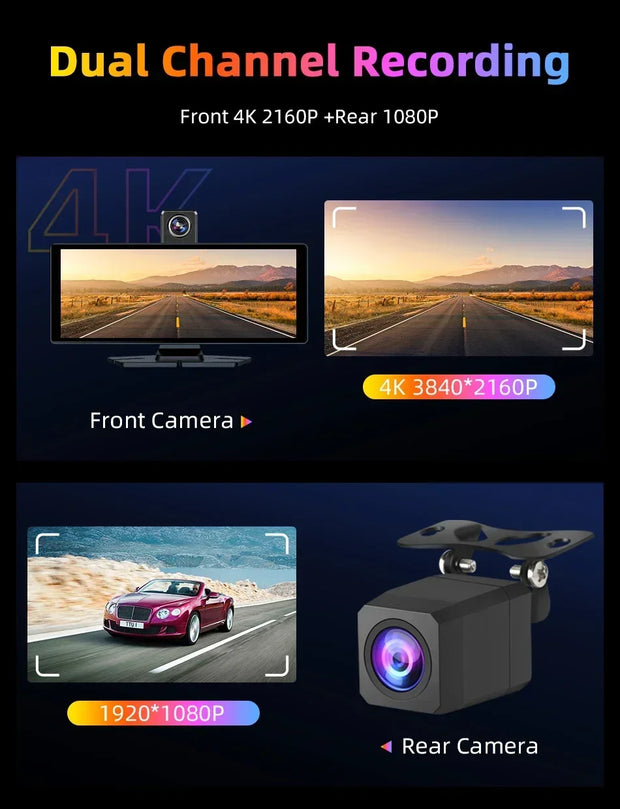 10.26'' Universal Portable Carplay Car Screen Wireless Carplay Screen Wireless Car Stereo Carplay Android Auto Car Touchscreen