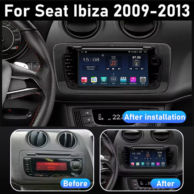 7" Touchscreen Car Stereo Head Unit For Seat Ibiza 6j 2009 - 2013 Multimedia Player GPS Navigation Carplay Android Auto Radio