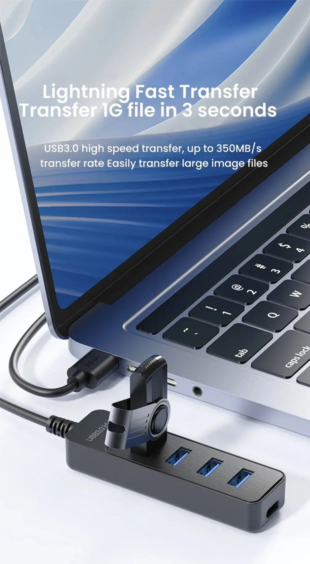 5 Ports USB HUB 3.0 High Speed Multi USB 3.0 Splitter Type c USB 2.0 Expander Power Adapter For PC Computer