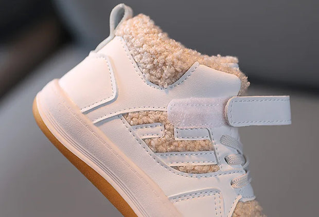 Winter Children Snow Boots for Boys Girls Fashion Kids Outdoor Sneakers Ankle Booties Warm Plush Running Sports Kids Shoes