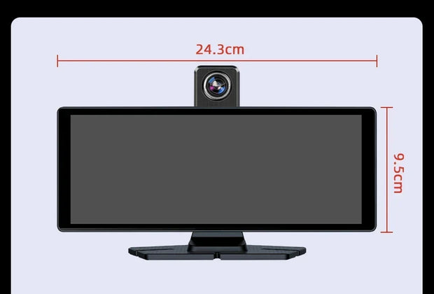 10.26'' Universal Portable Carplay Car Screen Wireless Carplay Screen Wireless Car Stereo Carplay Android Auto Car Touchscreen
