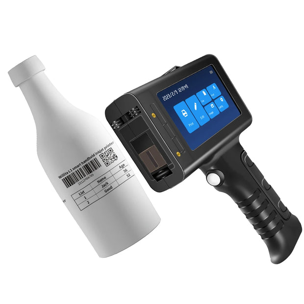 Willita Handheld Thermal Inkjet Printer English Language Production Date Number Logo Expiry Date Label Plastic Hand Jet Printer