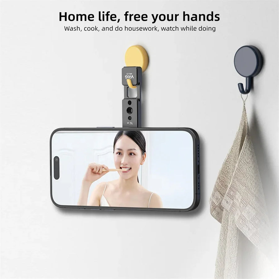 Magnetic Phone Tripod Mount – MagSafe Cold Shoe Mount with 1/4 Screw for iPhone & Android