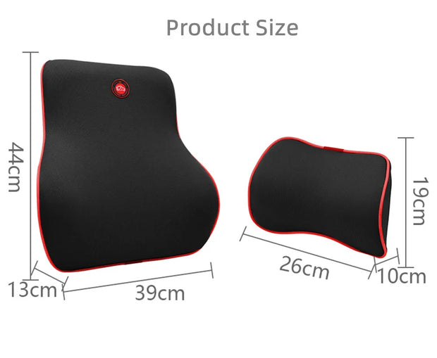 Memory Foam Car Neck and Back Pillow