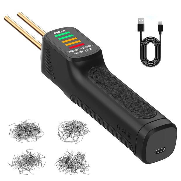 300W Plastic Welding Machine Soldering Iron Garage Repair Tools Car Bumpers Repair Tool Kits Welder Gun Portable USB Welding Kit