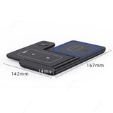 Foldable 3-in-1 Wireless Charging Station – for iPhone 17/16/15/14/13/12, iWatch & AirPods