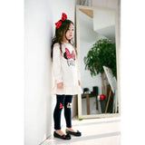 Comfortable Kids Clothing Set with cartoon bow knot