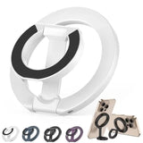 Magnetic Phone Stand – Double-Sided Ring Holder, Folding Desktop Bracket, 360° Rotation