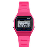 Men’s Military-Style LED Digital Watch with Silicone Band