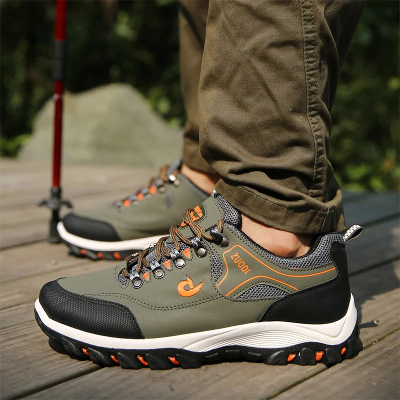 Men's Leather Casual Sneakers – Lightweight for All Seasons