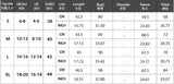 Size chart table with length, bust, shoulder, sleeve and waist measurements in cm and inches for sizes S, M, L and XL
