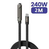 240W USB-C Fast Charging Cable – holder folded flat