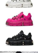 Women's Platform Sneakers – Casual Leather, Summer Sport Style