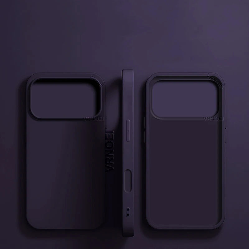 Shockproof Phone Case for iPhone 11-17 Pro Max, Plus and Air, Matte TPU