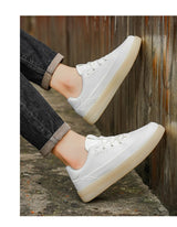 Men's Leather Casual Shoes, Lightweight Soft Sole