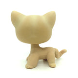 Mini pet shop kitty figure – beige, back view