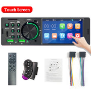 SINOVCLE Car Radio Audio 1 din 4.1” Touch Screen Bluetooth Stereo Mp3/Mp5 Player FM Receiver With Colorful Lights Remote Control