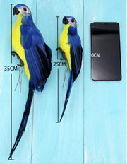 Handmade Feather Parrot Garden Ornament
