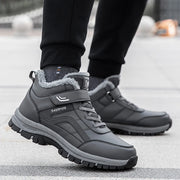 Winter Boots for Men New Waterproof PU Leather Warm Snow Ankle Boots Outdoor Warm plush Non-slip Work High-top Casual Shoes