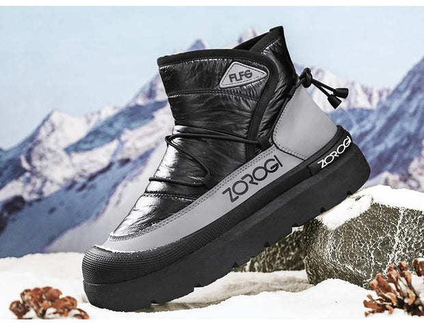 Winter Boots for Men Add Velvet Men's Sneakers Ankle Boots Soft and Comfortable Sports and Leisure Wear-resistant Non-Slip New