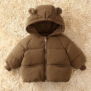 Kids Winter Down Jacket New Snow Wear Coats Thicken Warm Girls Boys' Cotton Clothes Chidlren Hooded Parkas 1-6 Years