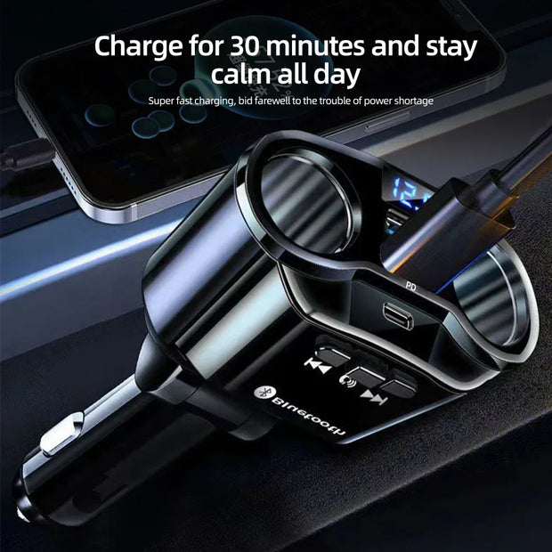 Fast Car Charger with Dual USB Ports