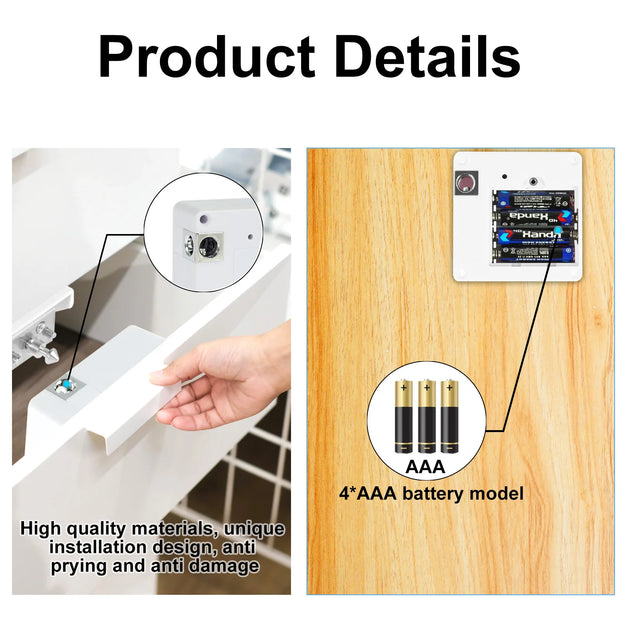 RFID Electronic Cabinet Lock Smart NFC Drawer Locks Wiredless Hidden Card Lock for Wooden Cabinet Cupboard Drawer Furniture