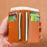Slim PU Leather Wallet, Ultra-Thin Card Holder for Men and Women