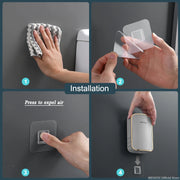 Wall-Mount Quick Drain Toilet Brush Set
