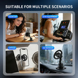 MagSafe Double-Sided Phone Stand – 360° Rotatable, for Car, Home, Gym & Office