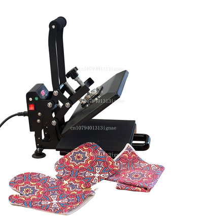 A4 Clamshell Manual Pull-Out Heat Press Machine for T-Shirts, Fabrics & HTV Transfers