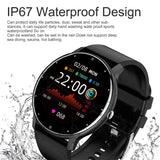 Smartwatch with waterproof design on a white background
