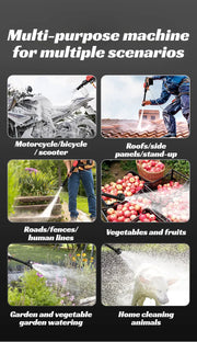 GMY【Cordless Handheld Water Gun】Lithium Battery Rechargeable High-Pressure Washer - Portable Car Wash Sprayer for Home