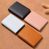 Slim PU Leather Wallet, Ultra-Thin Card Holder for Men and Women