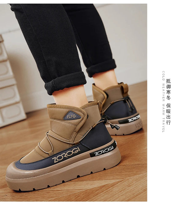 Winter Boots for Men Add Velvet Men's Sneakers Ankle Boots Soft and Comfortable Sports and Leisure Wear-resistant Non-Slip New