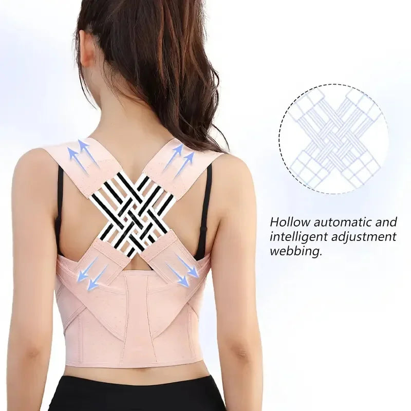 Posture Corrector for Women and Men – Adjustable Shoulder Brace, Back Straightener