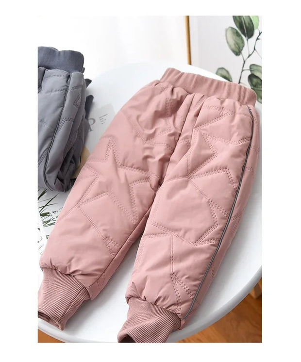 Kids Winter Thermal Pants - Cotton-Padded Warm Trousers for Cold Weather Outdoor Snow Play & Comfort Kids Clothes