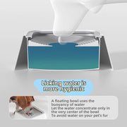 1 Piece of Spill-Proof Water Bowl for Pets - Designed for Cats and Dogs with Non-Slip Base and Floating Feature