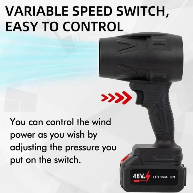 Cordless Air Blower Powerful Jet Fan Mini Turbo Fan Thrust Violent Leafs Duster Handheld Power Tools