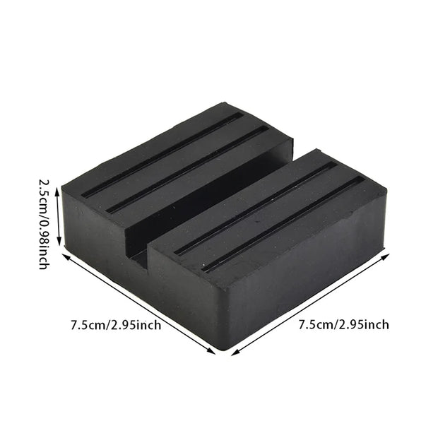 Universal Rubber Jack Pad Support Pinch Weld Slotted Floor Frame Rail Adapter Car Removal Repair Tool