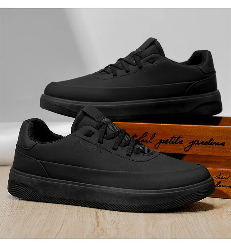 Men's Leather Casual Shoes, Lightweight Soft Sole