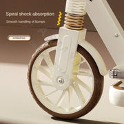 Children's Scooter, Foldable Bicycle, Large Children's Sliding Wheel, Campus Adult Two Wheel Scooter 5-15 years old