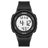 Women's LED Digital Watch, Waterproof Sport Watch with Silicone Band