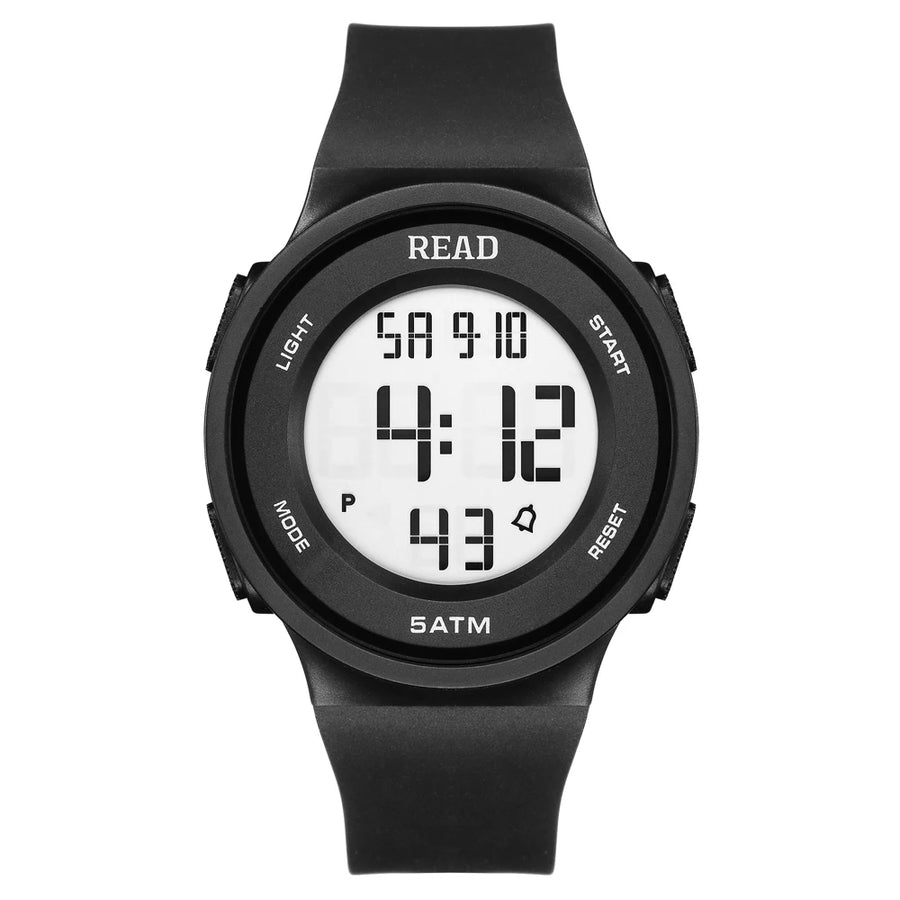 Women's LED Digital Watch, Waterproof Sport Watch with Silicone Band