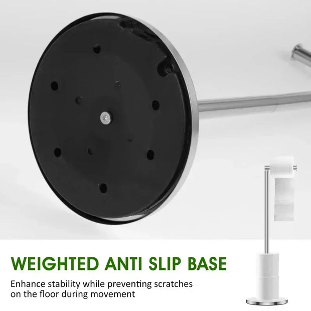 Freestanding Stainless Steel Toilet Paper Stand