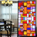 Privacy Window Film – Stained Glass, Static Cling, No Glue
