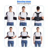 Posture Corrector for Back Pain – Adjustable Brace for Upper & Lower Back, Lumbar Support