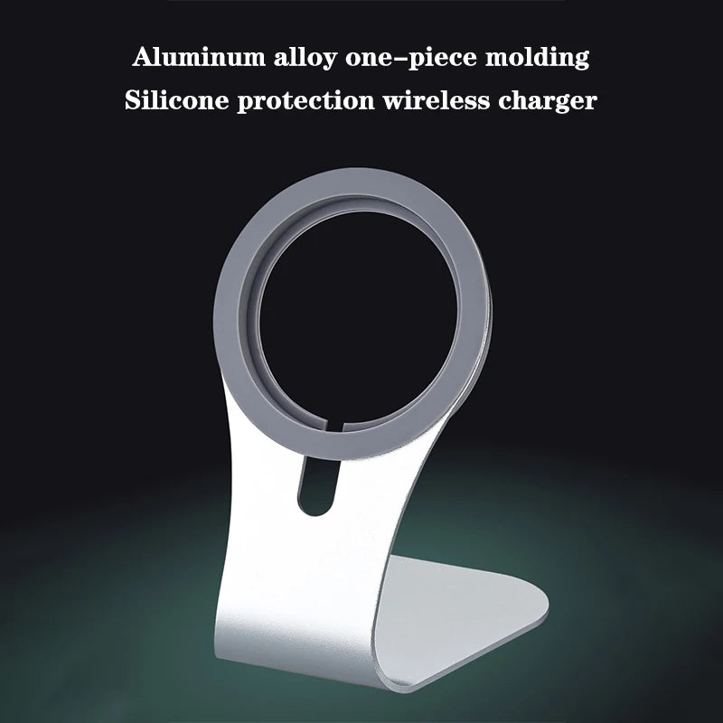 MagSafe Phone Charger Stand – Aluminum Alloy, Magnetic Holder for iPhone 12 Series, Fast Charging